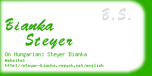 bianka steyer business card